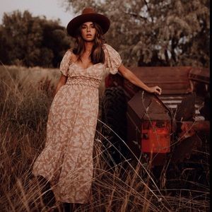 Free People Ellie Floral Maxi Dress!